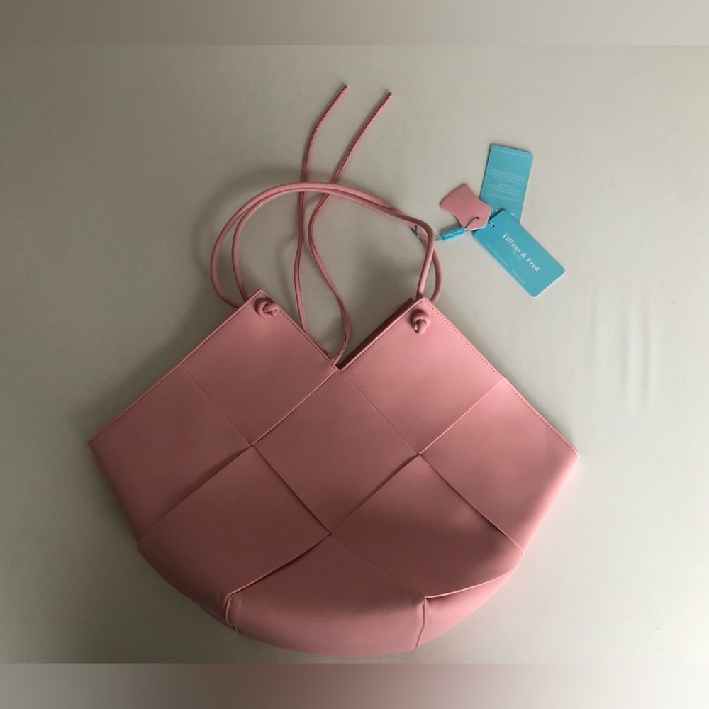 Tiffany & Fred Light Pink Leather Tote
